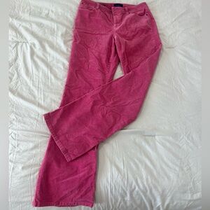Talbots Vibrant Pink Corduroy Trousers